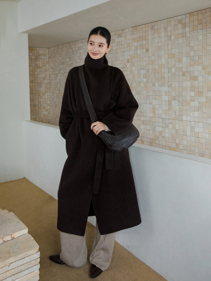 Soft-Structured Wool Coat
