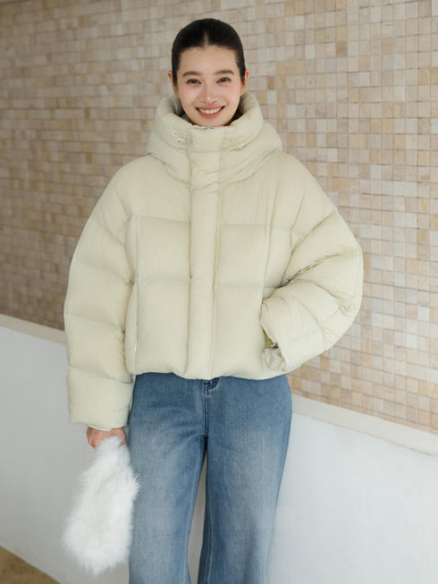 Short Hooded Down Jacket