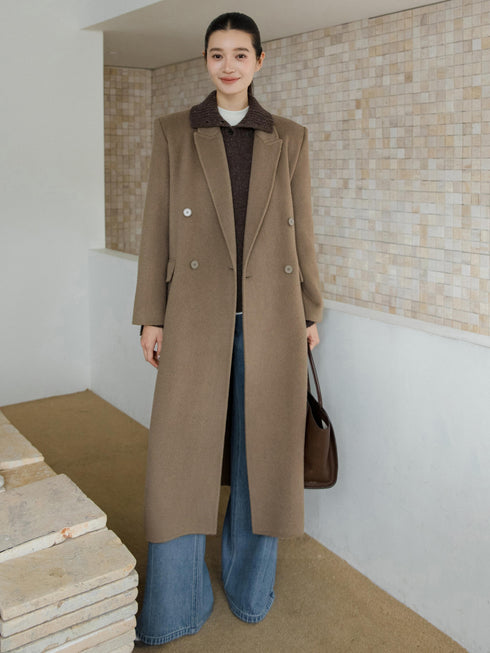 Structured Double-Breasted Coat