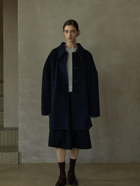 Cadenza Manteau en Laine Réversible