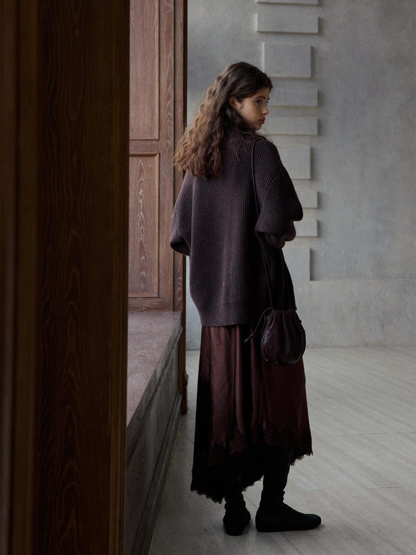 Pull cardigan en laine Glyph