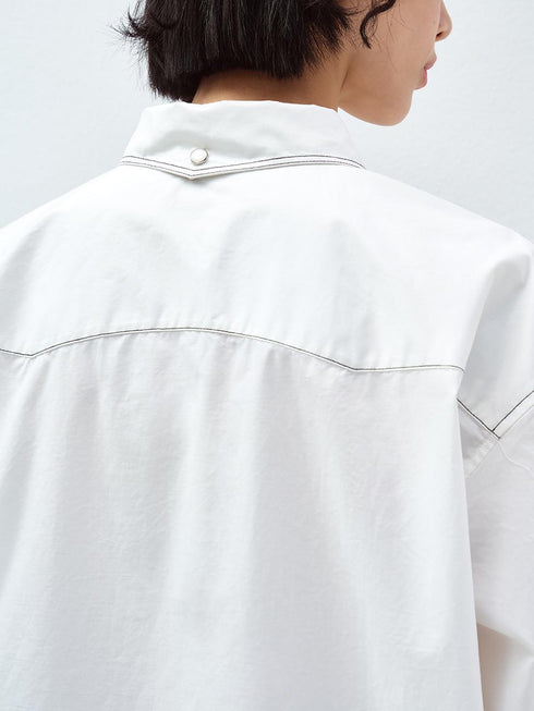 Camicia sagomata con bottoni a pressione