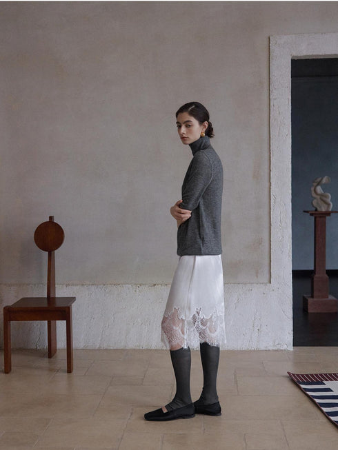 Noelle Wool Ribbed Layer Top