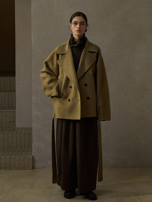 Vessel Dual-Breasted Wool Coat