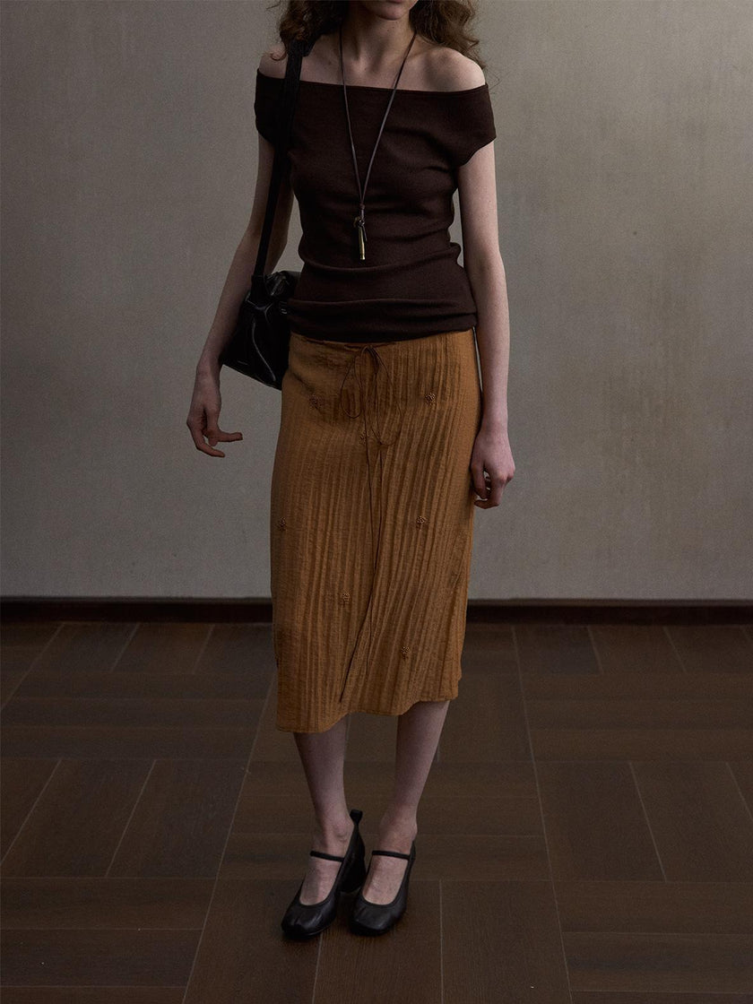 Sienna Drift Linen-Blend Skirt