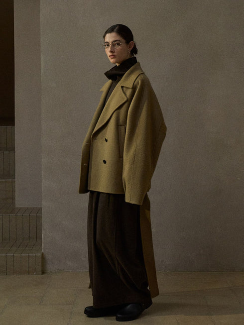 Vessel Dual-Breasted Wool Coat