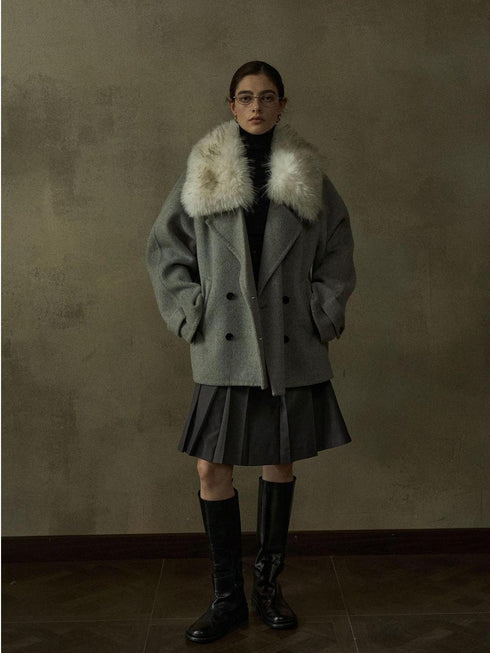 Deco Veste en Laine Réversible