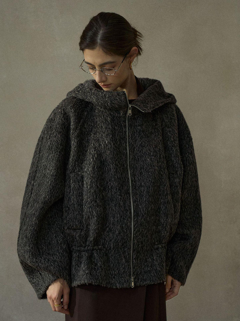 Arcadia Manteau en Laine Réversible