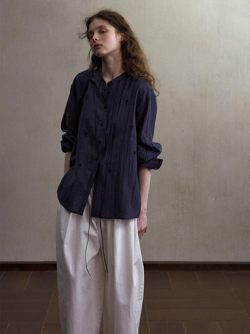 Opal Trace Silk-Blend Shirt