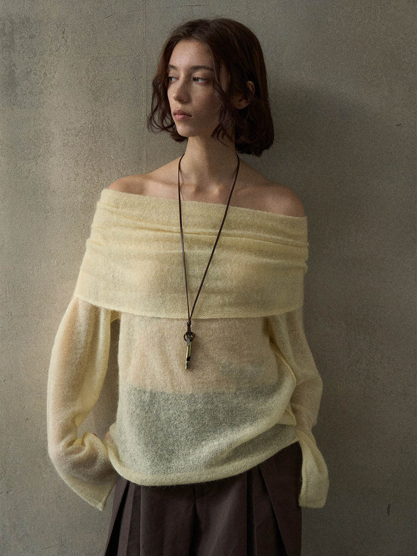 Cala Jersey de Hombros Descubiertos