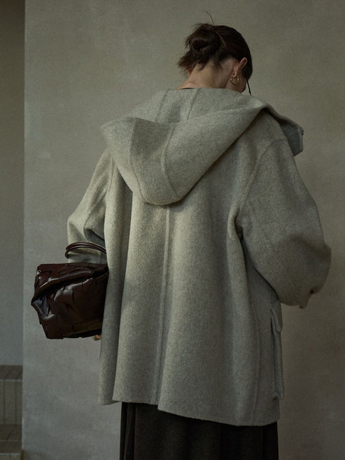 Axis Manteau en Laine Réversible