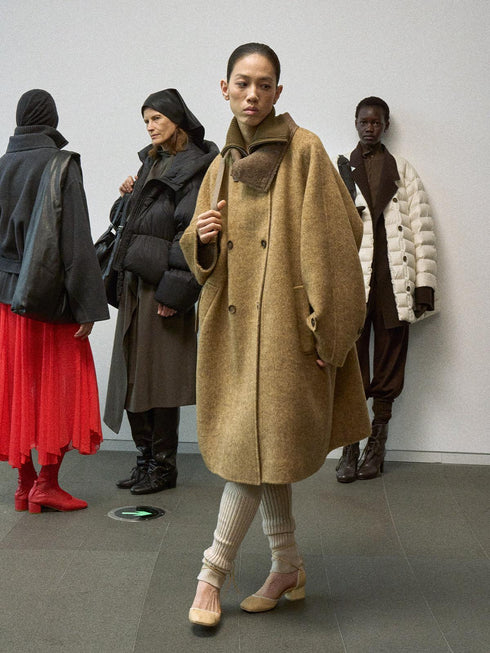 Fjord Manteau en Laine Réversible