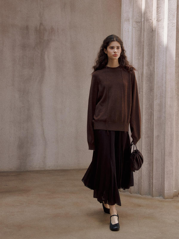 Liora Wool Hoodie Pullover