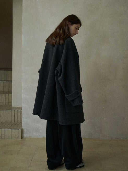 Nimbus Double-Faced Raglan Wool Coat