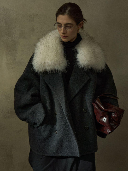 Deco Veste en Laine Réversible