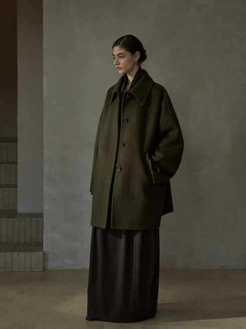 Cadenza Manteau en Laine Réversible