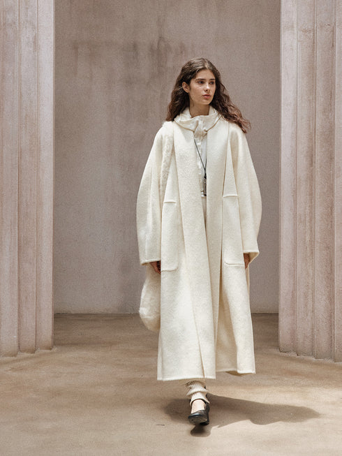 Vertex Double-Faced Robe Wool Coat