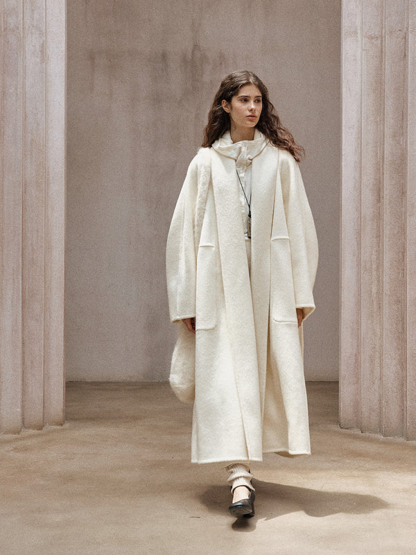 Vertex Double-Faced Robe Wool Coat