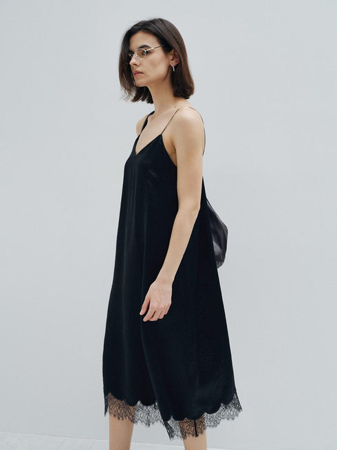 Sombra Fold Drape Slip Dress