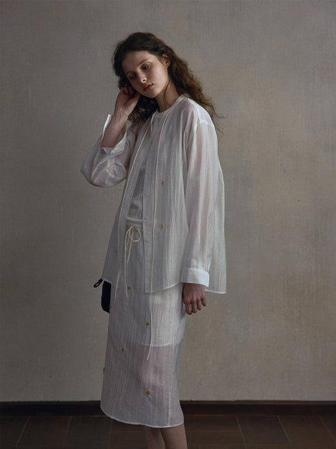 Opal Trace Silk-Blend Shirt