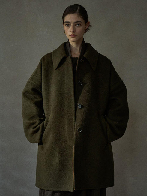 Cadenza Manteau en Laine Réversible