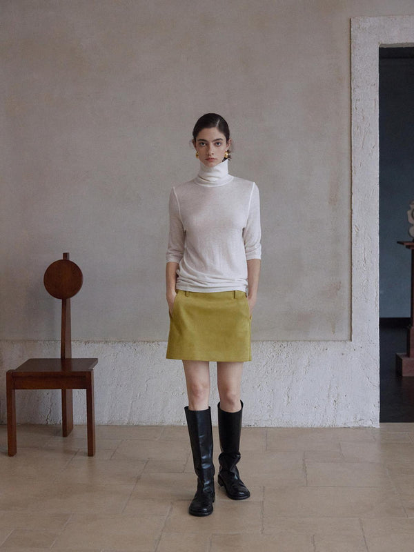 Noelle Wool Ribbed Layer Top