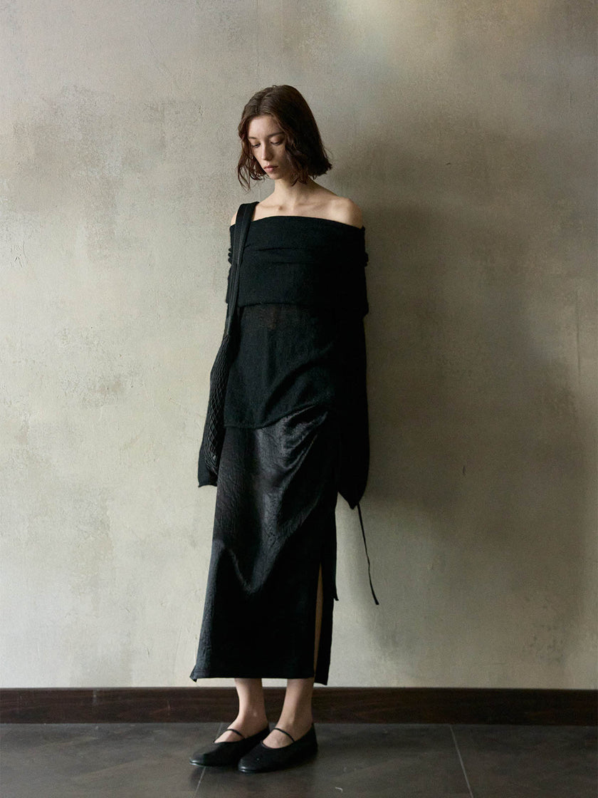 Cala Jersey de Hombros Descubiertos