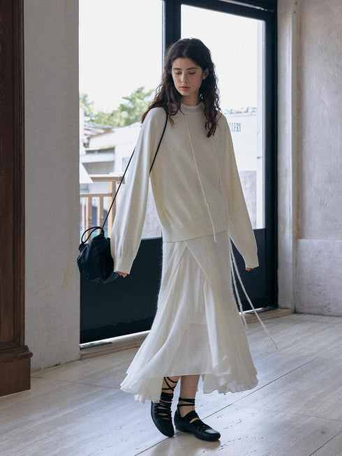 Liora Pull à Capuche en Laine