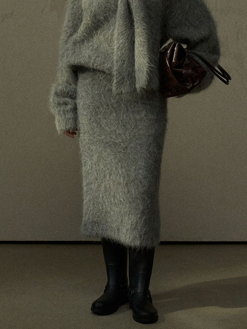 Motion Wool Skirt