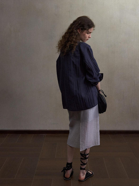 Sienna Drift Linen-Blend Skirt