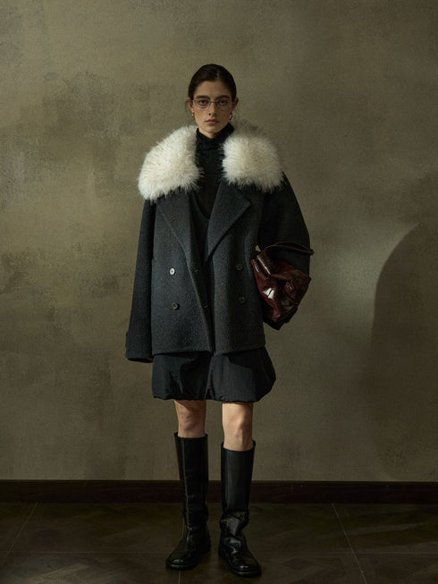 Deco Veste en Laine Réversible