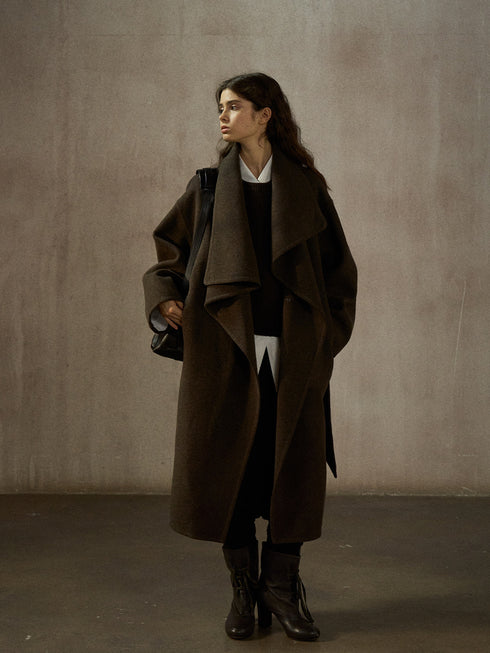 Lumine Hand-Sewn Double-Faced Wool Coat