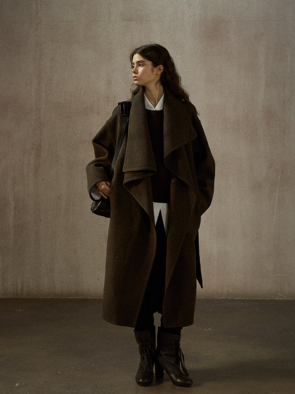 Lumine Hand-Sewn Double-Faced Wool Coat