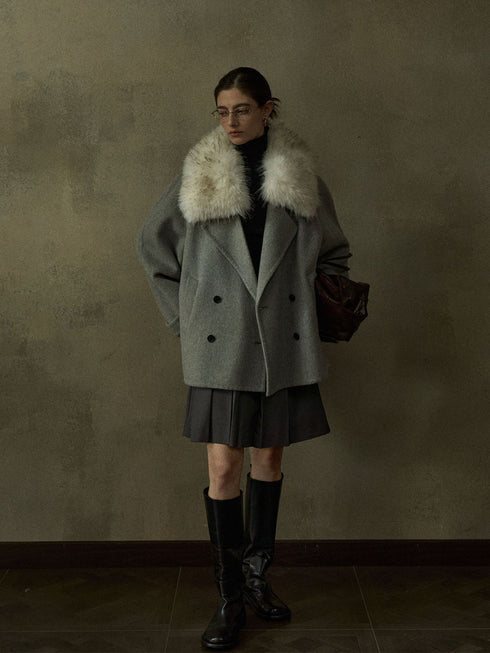 Deco Veste en Laine Réversible