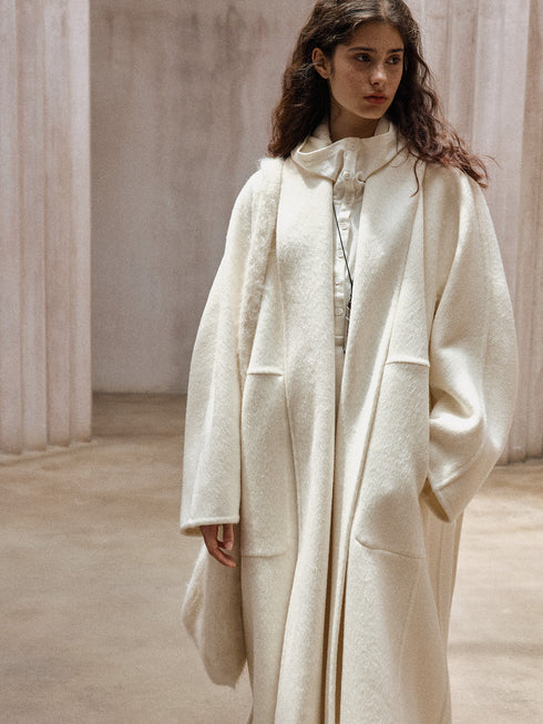 Vertex Double-Faced Robe Wool Coat