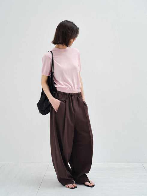 Umber Line Wool Trouser