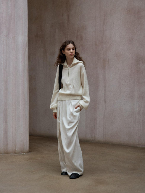 Veloria Pull-over à col en laine