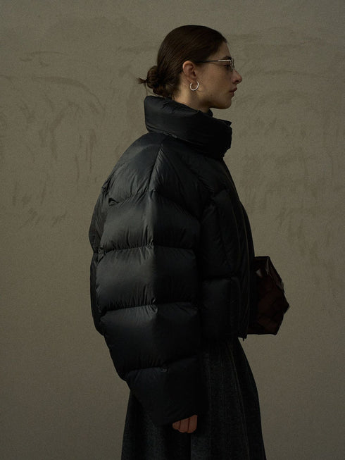 Arcadia Stand-Collar Puffer Jacket