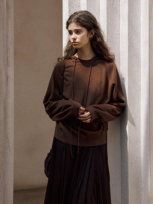 Liora Pull à Capuche en Laine