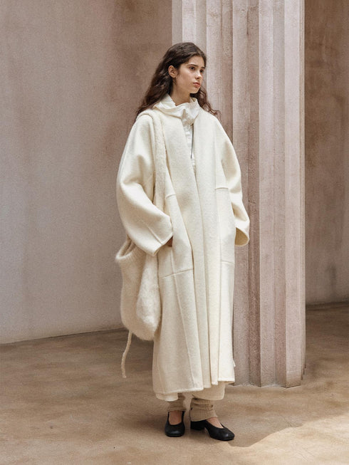 Vertex Double-Faced Robe Wool Coat