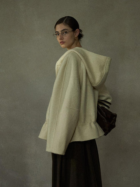 Arcadia Manteau en Laine Réversible