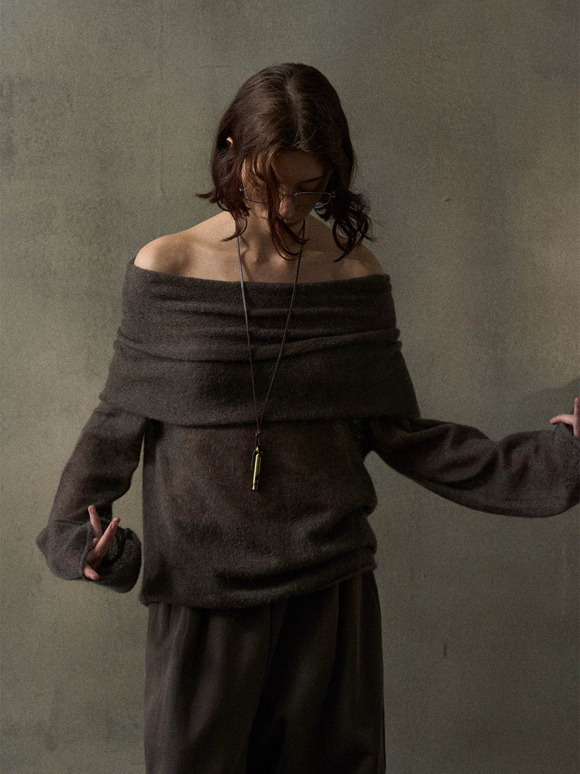 Cala Jersey de Hombros Descubiertos