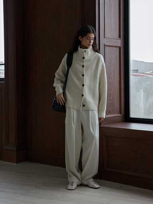 Pull cardigan en laine Glyph