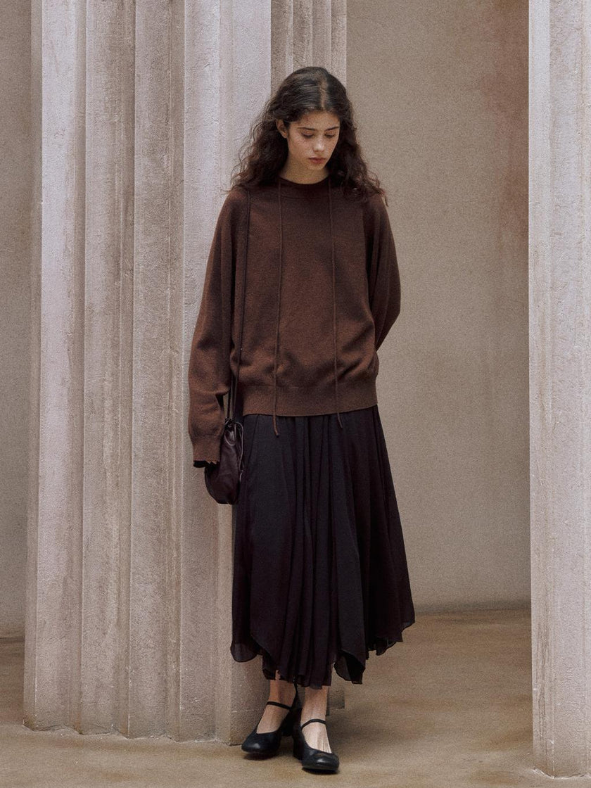 Liora Pull à Capuche en Laine