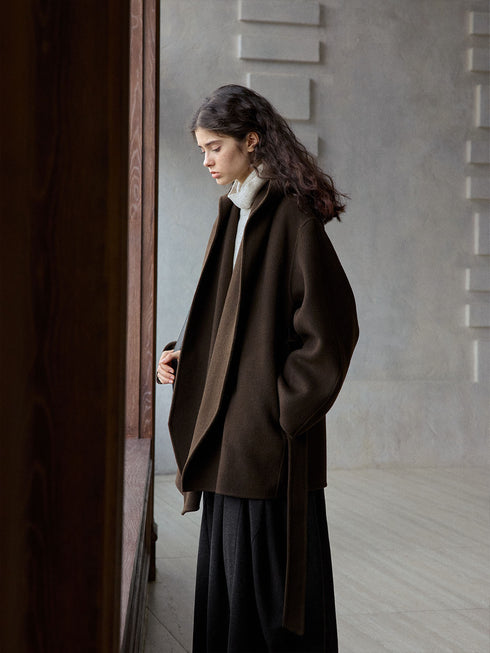 Strata Double-Faced Wool Coat