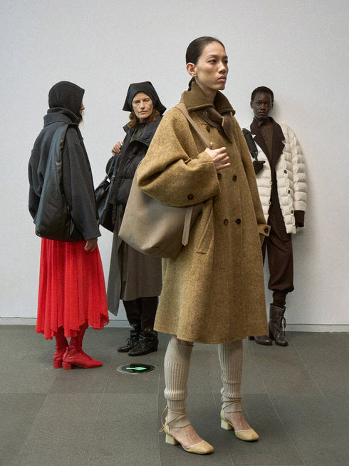 Fjord Manteau en Laine Réversible