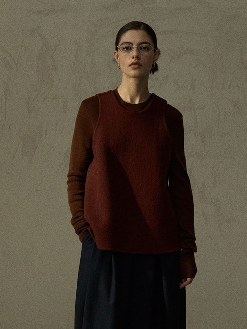 Aria A-Line Wool Vest