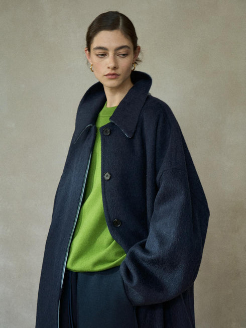 Cadenza Manteau en Laine Réversible
