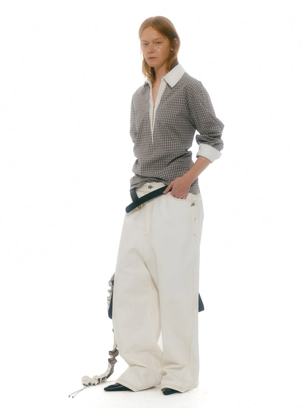 Chemise Silica à Col Contrasté