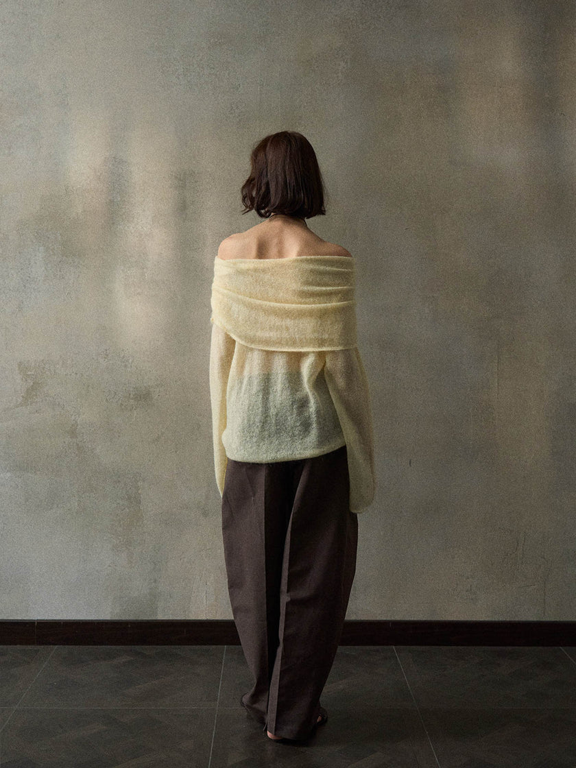 Cala Jersey de Hombros Descubiertos